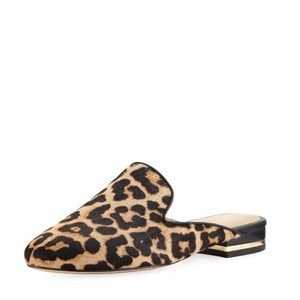 Michael Kors Leopard Calf Hair Mule